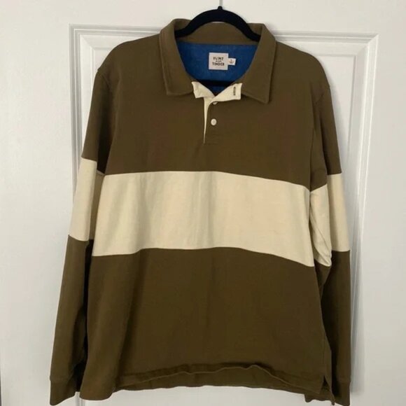 Flint and Tinder Other - Flint & Tinder Long Sleeve Rugby Polo